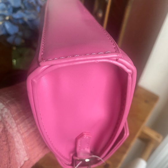 Christian Lacroix Laine Matte Rose Pink Crossbody Bag - Picture 5 of 6